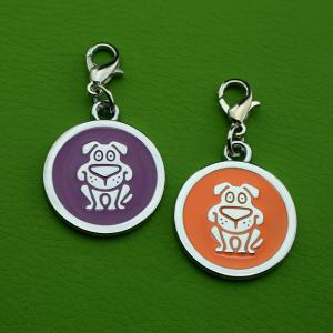 Targhette per animali domestici in metallo in lega di zinco in metallo con codice QR per cane o gatto