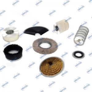 Pulizia all'ingrosso personalizzata Tutti i pennelli industriali Spazzola a rullo Spazzole a spirale Pennello Set pennelli per lucidatura Debarring