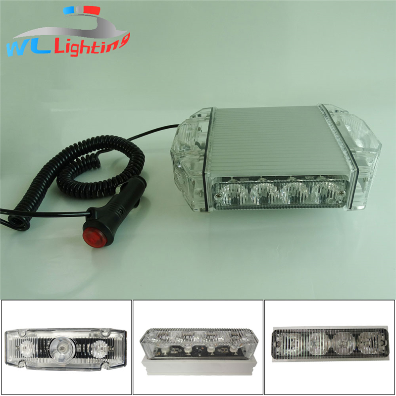 Mini barra luminosa di segnalazione a LED ad alta potenza 12V 24V luce di superficie montata di emergenza per ambulanza / polizia / camion