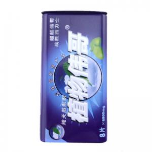 Piccola scatola rettangolare di latta di caramella della menta all'ingrosso della fabbrica