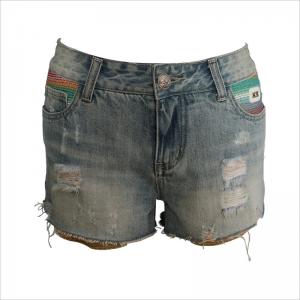 bel design rip denim short WS001