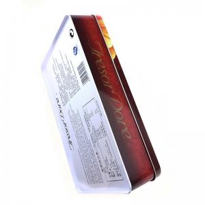 Scatola di latta rettangolare stampata personalizzata per biscotti, biscotti e dolci