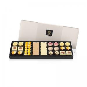 Scatola di imballaggio per cioccolato con inserto in schiuma di cartone senza coperchio