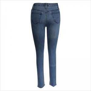 moda contrasto lavaggio jeans attillati WS10122