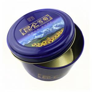 Scatola in metallo tondo in metallo stile cinese