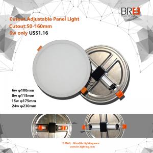 6W 8W 15W 20W Pannello rotondo ultrasottile a LED per illuminazione da incasso a incasso
