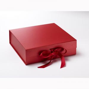 scatola regalo rigida con chiusura magnetica pieghevole a forma di libro logo stampato a caldo