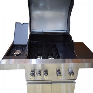 Carrello portatile da esterno con grill a gas Bba con forno