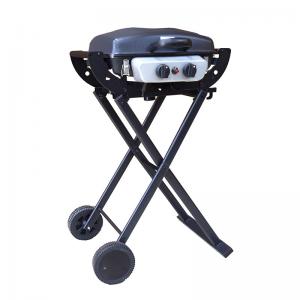 2bunners barbecue da campeggio grill barbecue portatile a gas per esterni con carrello