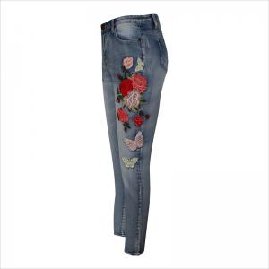 jeans ricamo donna WS1382 $ 8- $ 9