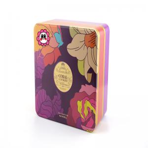 Scatola di latta quadrata di vendita calda per mooncake, confezione di biscotti