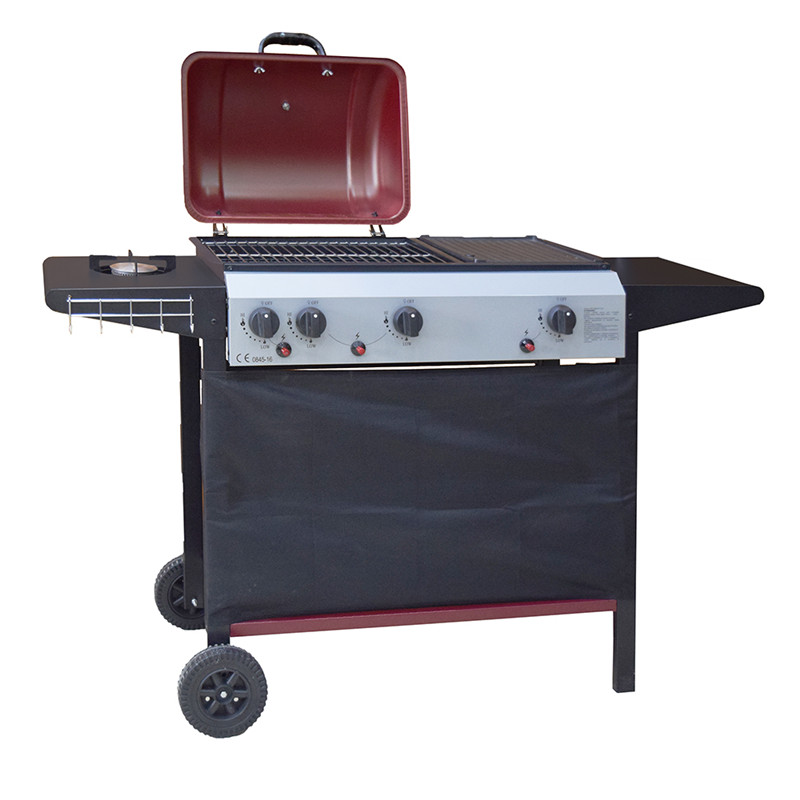 marchio di approvazione 3 + 1 bruciatori barbecue all'aperto griglia spot griglia con via