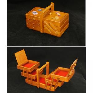 scatola da cucito di legno
