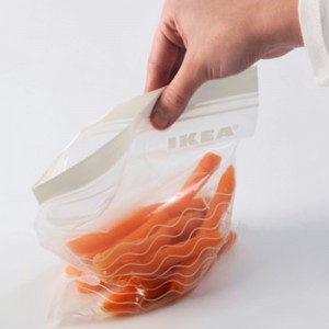 sacchetti di plastica sigillati con chiusura a zip con logo personalizzato