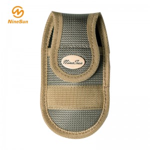 Coltello pieghevole Nylon piccolo verde guaina-NineSan