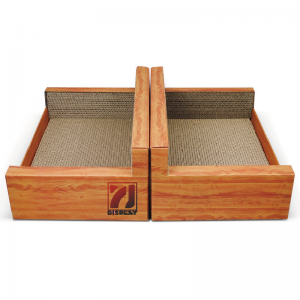 Divertente riciclare Cat Scratcher ondulato in cartone Lounge con catnip