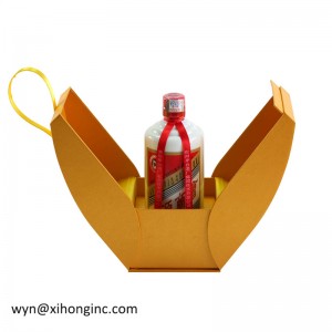 piu 'facile carico lusso carta scatola pieghevole per il vino