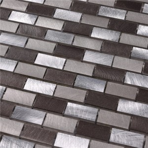 pennello 15 * 30 piastrelle metallo paraspruzzi alluminio design per la cucina