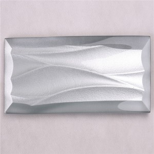 hmbz07 grey buon prezzo ondulato vetro tegole a spruzzo