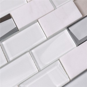 hmb48 nuovo design autoadesivi 3d cubo 3d gel mosaico muro tessere