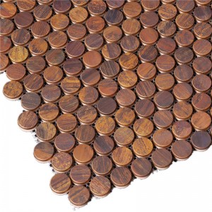 buon prezzo penny round tessera al mosaico, per l'arredamento