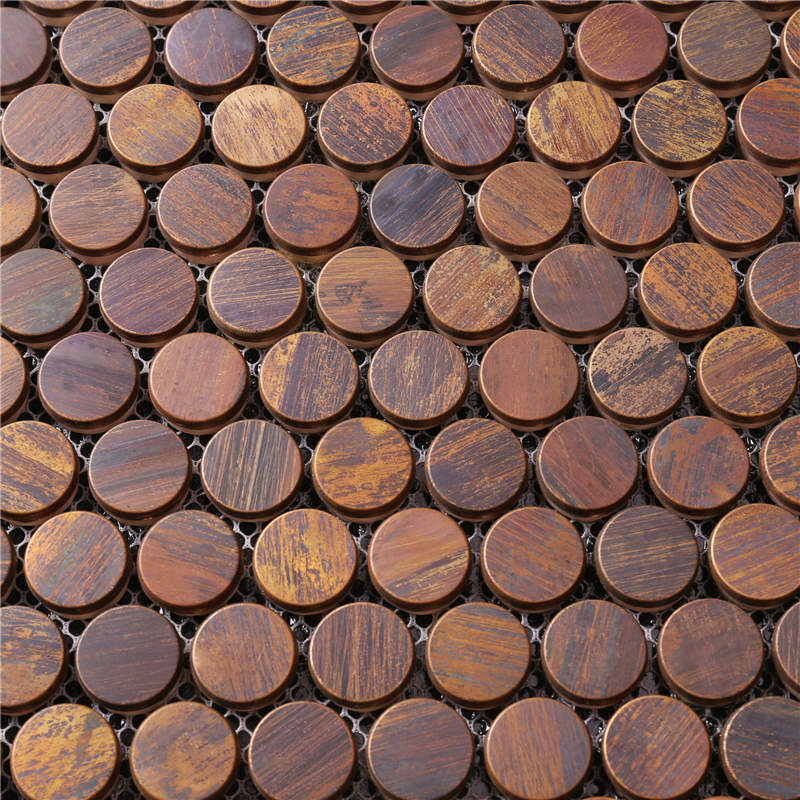 buon prezzo penny round tessera al mosaico, per l'arredamento