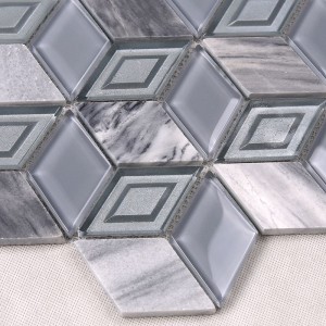 hot vendita esagono 3d a forma di diamante mosaico tessere nelle filippine e in egitto