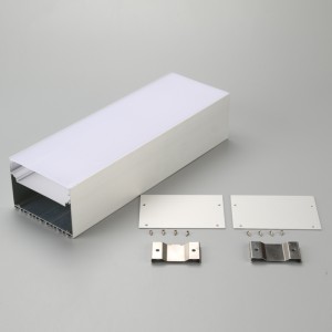 ha condotto striscia alluminio canale profilo con chiaro al milky diffusore copertura