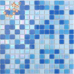 tirchio di vetro blu piscina tessera al mosaico, dimensione personalizzata delfino forma wyih multi - colore