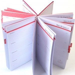 blocco note dell'agenda