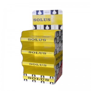 Banco espositivo su misura in cartone ondulato