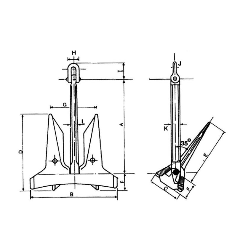 AC-14 Tipo High Holding Power HHP Ancora non ancorata