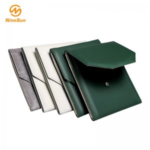 Collana in pelle PU multicolore di lusso, cartella perle