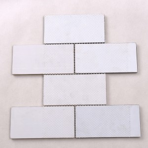 Piastrella Super White Crystal Mosaic Brick Tile America del Nord Ultimo disegno