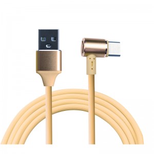 KPS-9221CB Il cavo di tipo Braid USB con cavo da 90 gradi