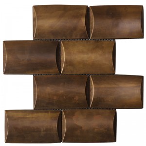 Piastrelle a mosaico Coppery vintage per Lobby Décor HSW18126