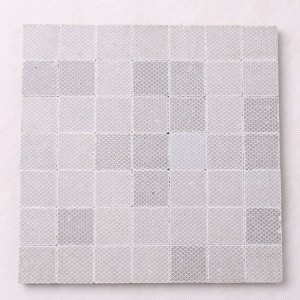 il colore naturale cinese foshan argento colto stone decorazione muro tessera al mosaico