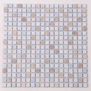 Backsplash ceramico misto iridescente decorativo del mosaico delle mattonelle della parete della parete del bagno da vendere