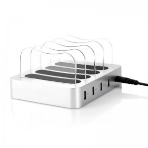 KPS-8402LC Caricabatterie con quattro porte USB (cavo AC USA / UE / Regno Unito / AU)