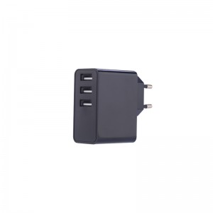 KPS-8704LC Caricatore a muro per porta Tri-USB