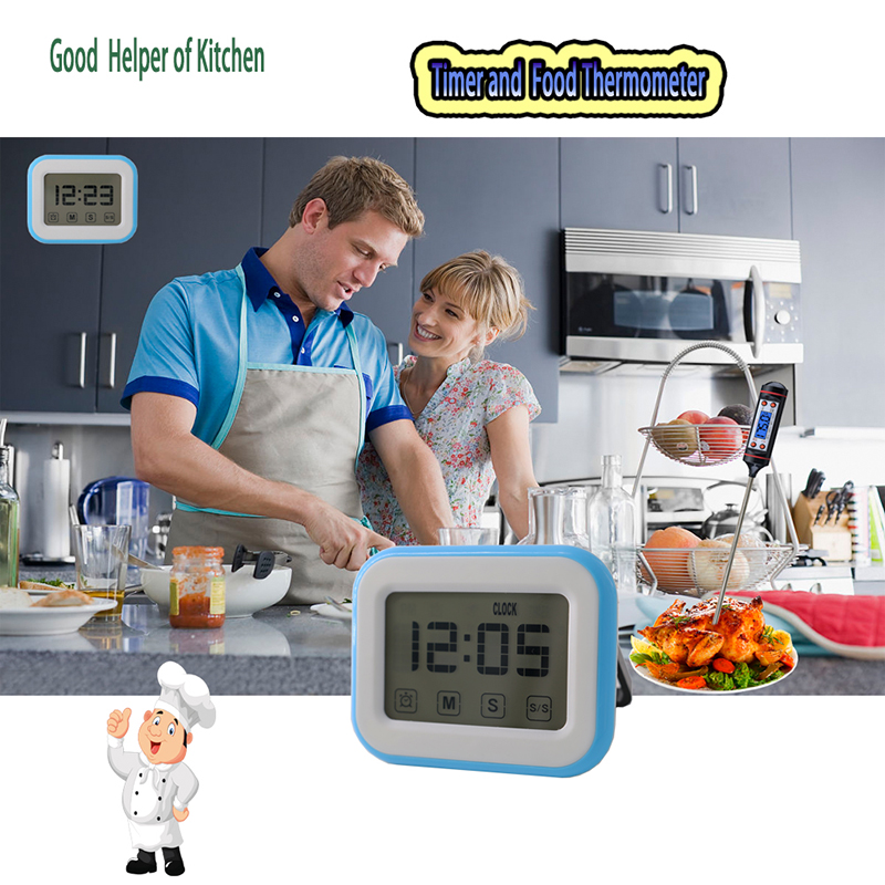 Timer per la visualizzazione dell'orologio della cucina per uso domestico 24 ore