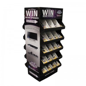 Espositore di carta per la promozione dei prodotti di Natale con 4 parti in metallo o plastica