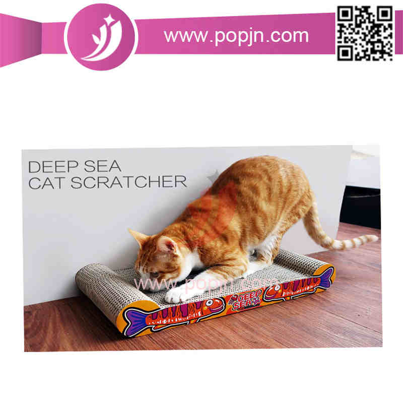 Cat Scratcher di carta ondulata attraente alla moda