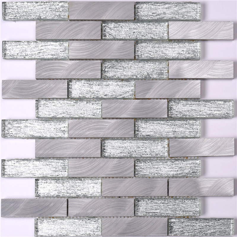 Piastrella di vetro in metallo Home / House / Home Depot Tile HLC130