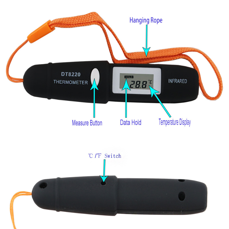 Termometro laser portatile a infrarossi di tipo Pen