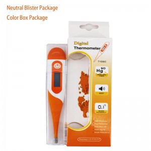 Termometro elettronico medico Temperatura orale 30 secondi di lettura Facile termometro esatto e rettale con indicatore di febbre