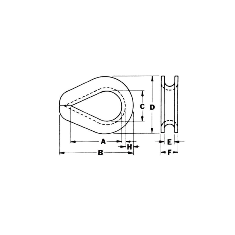 Ditale zincato extra resistente G-414