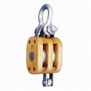 Regular Wood Block-Double with Shackle