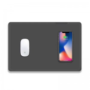 KPS-HBQ22 Caricabatterie wireless per mouse sottile in pelle di alta qualità QI 5W personalizzato 2in1