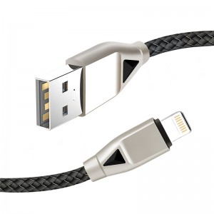 Cavo USB in nylon KPS-8449CB -diamond type-c / lighting / micro